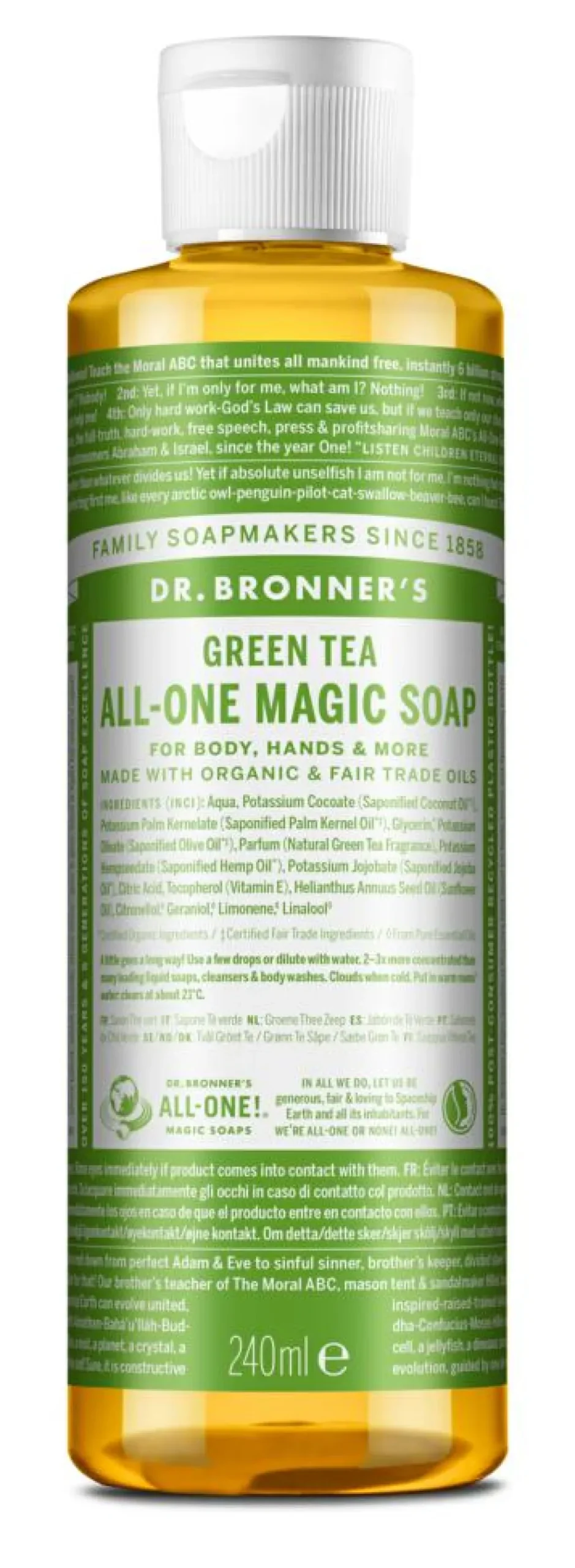 Dr. Bronner's All-One Magic Soap Green Tea< Rengøring