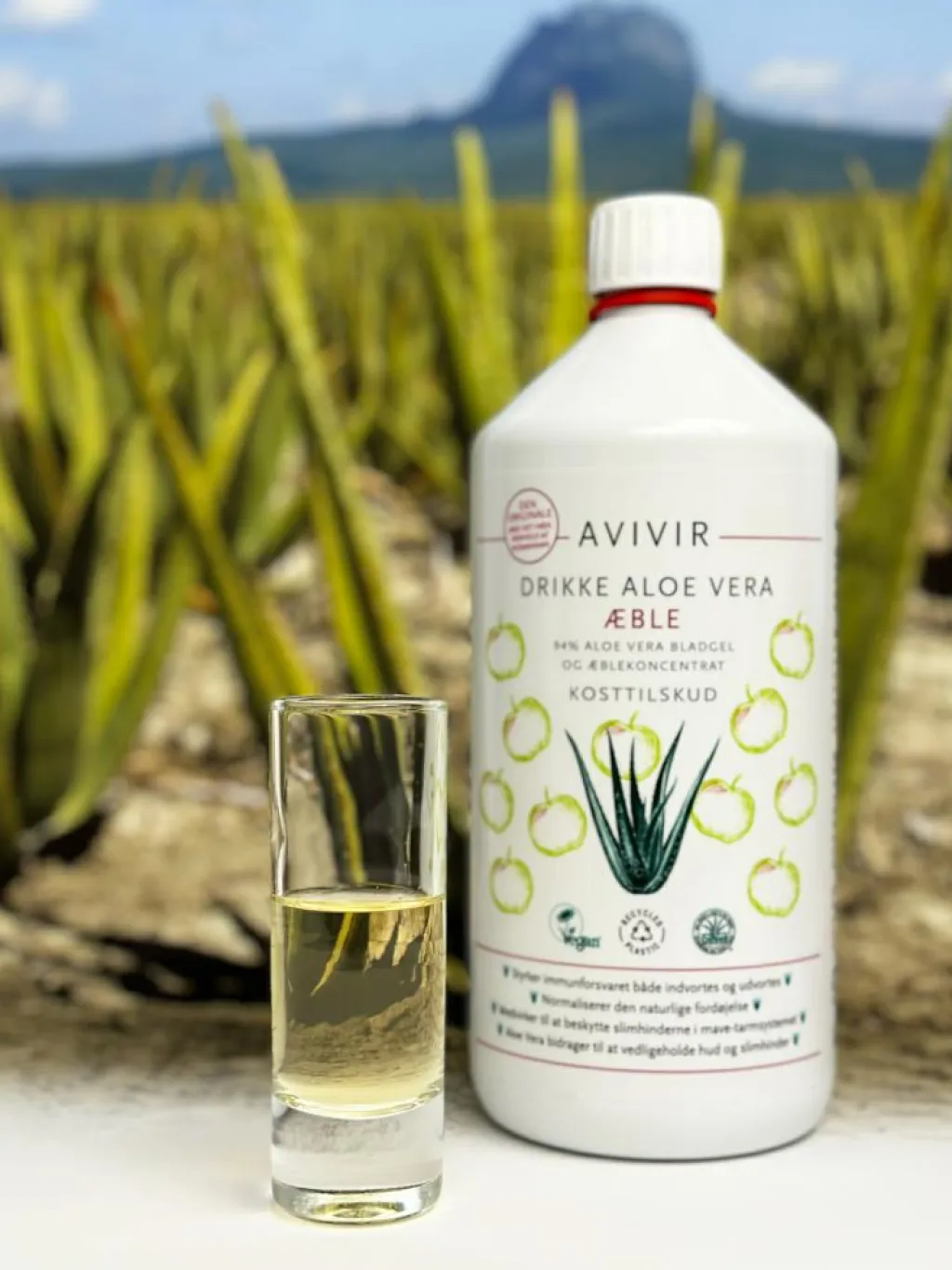 AVIVIR Immunforsvar>Aloe Vera Drikkeklar Æble