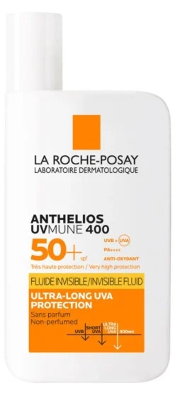 La Roche-Posay Anthelios UVMune Invisible Fluid SPF 50+< Ansigtspleje|Ansigtspleje