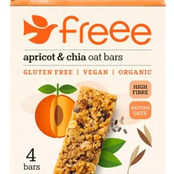 Doves Farm Barer<Apricot & Chiafrø Flapjacks Ø 4-pak