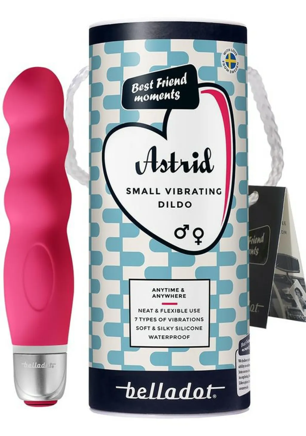 Belladot Sexlegetøj>Astrid Small Vibrating Dildo