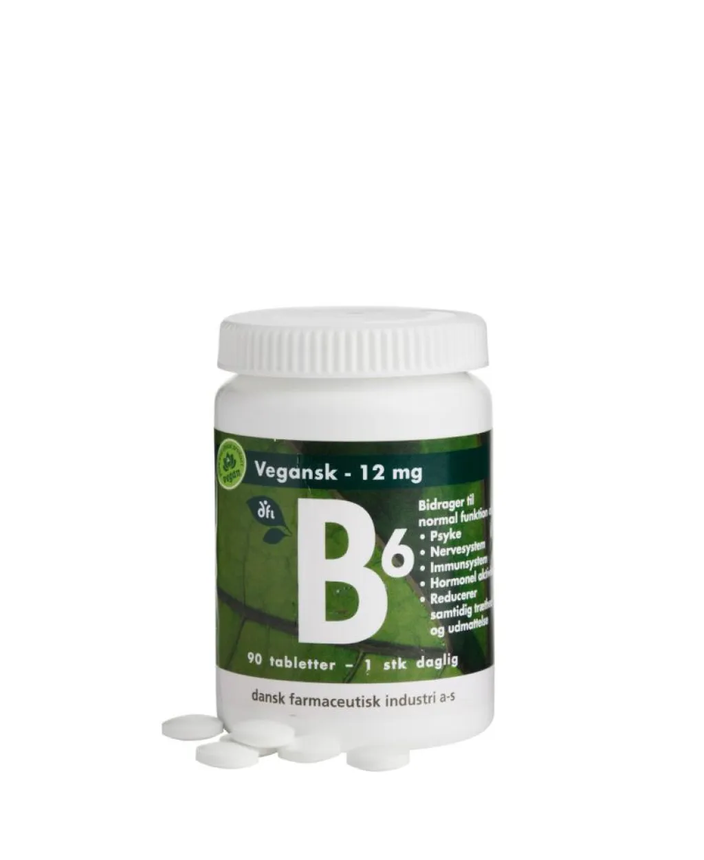 Grønne vitaminer B6 12 mg< B-Vitamin