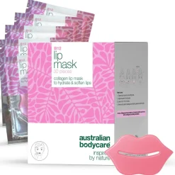 Australian Bodycare Masker<B12 Lip Mask 24 pcs, collagen lip mask to hydrate and soften lips