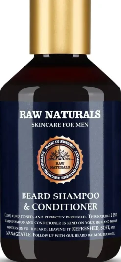 Raw Naturals Skægshampoo<Beard Shampoo & Conditioner