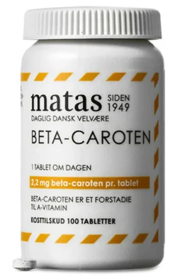 Matas Striber Beta Caroten 2,2 mg< Betacaroten