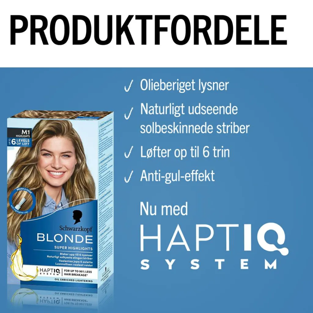 Schwarzkopf Blonde< Permanent Hårfarve|Blondering