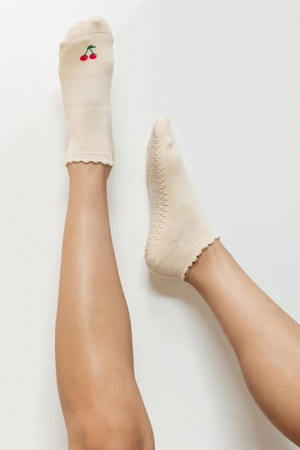 Pointe Studio Træningssokker>Cherry Grip Full Foot