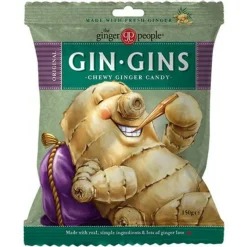 Ginger People Tørret Frugt & Nødder|Tørret Frugt & Nødder<Chewy Ingefær Slik Original