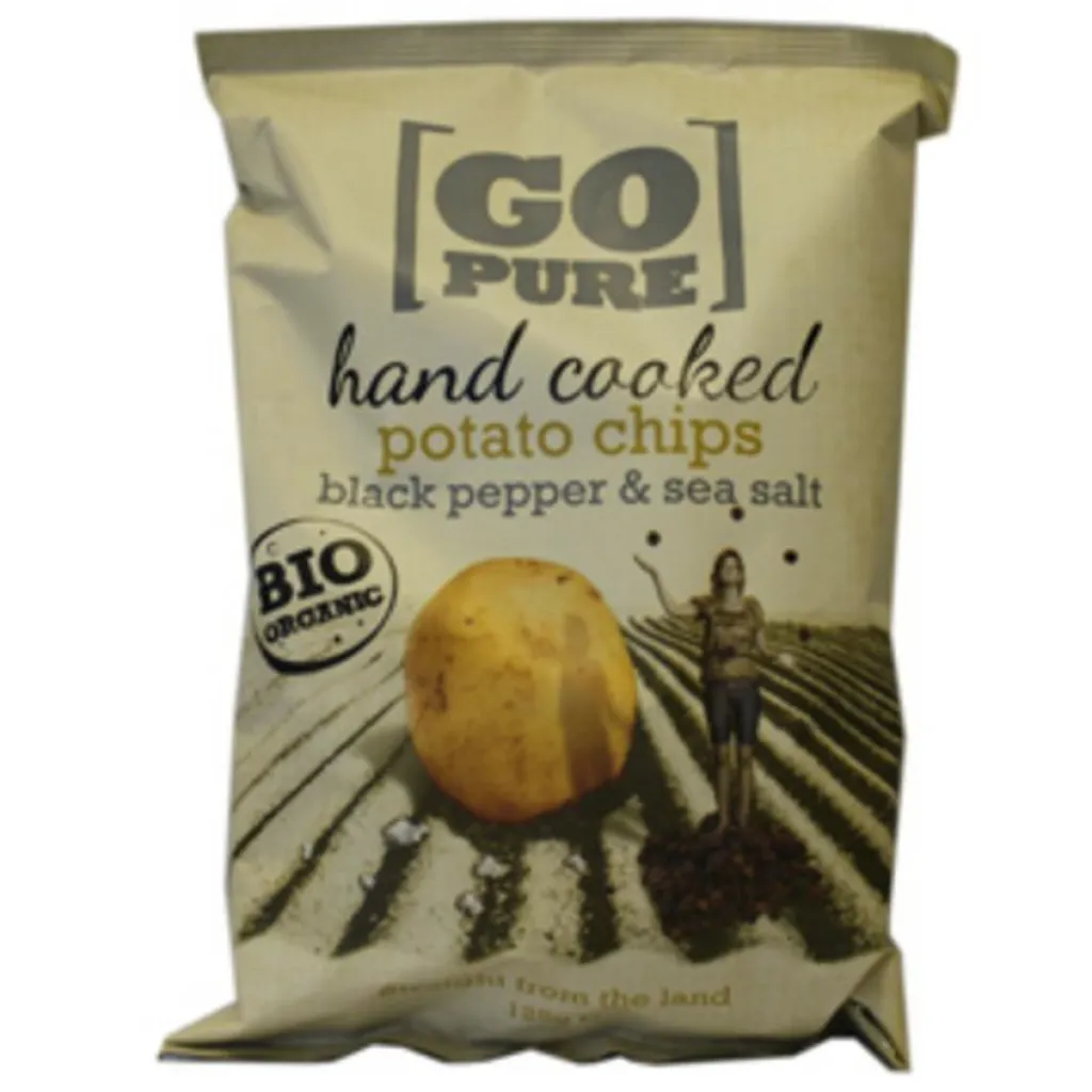 Yellow Chips Chips & Kiks<Chips med salt og peber Pure Chips Ø