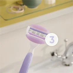 Gillette Skrabere & Blade<Comfortglide Breeze Barberskraber + 3 Barberblade