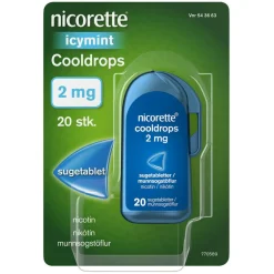 Nicorette® Nikotintabletter|Rygestop>Cooldrops 2 mg sugetabletter