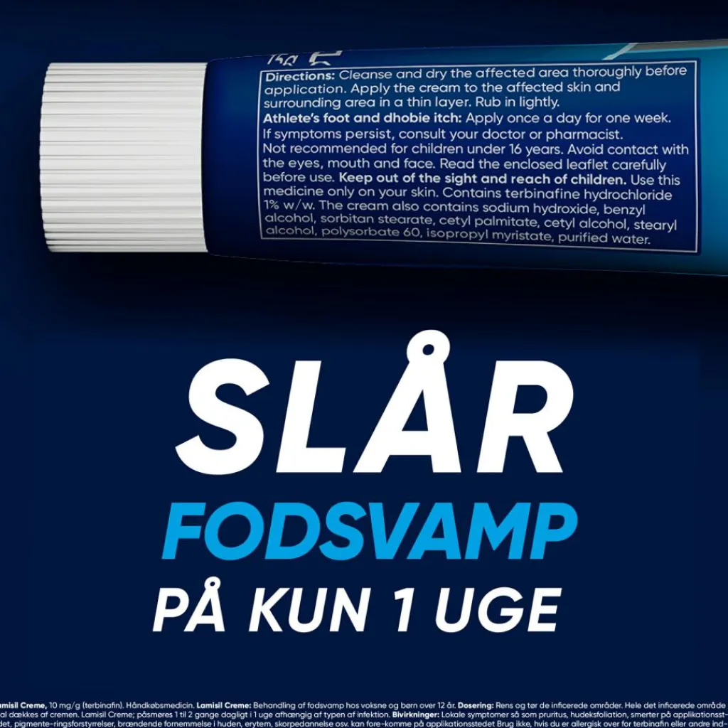 Lamisil Fodsvamp|Svamp<Creme 10 mg/g