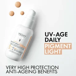 Vichy CS Face UVAge TintLight SPF 50+< Solcreme|Solpleje