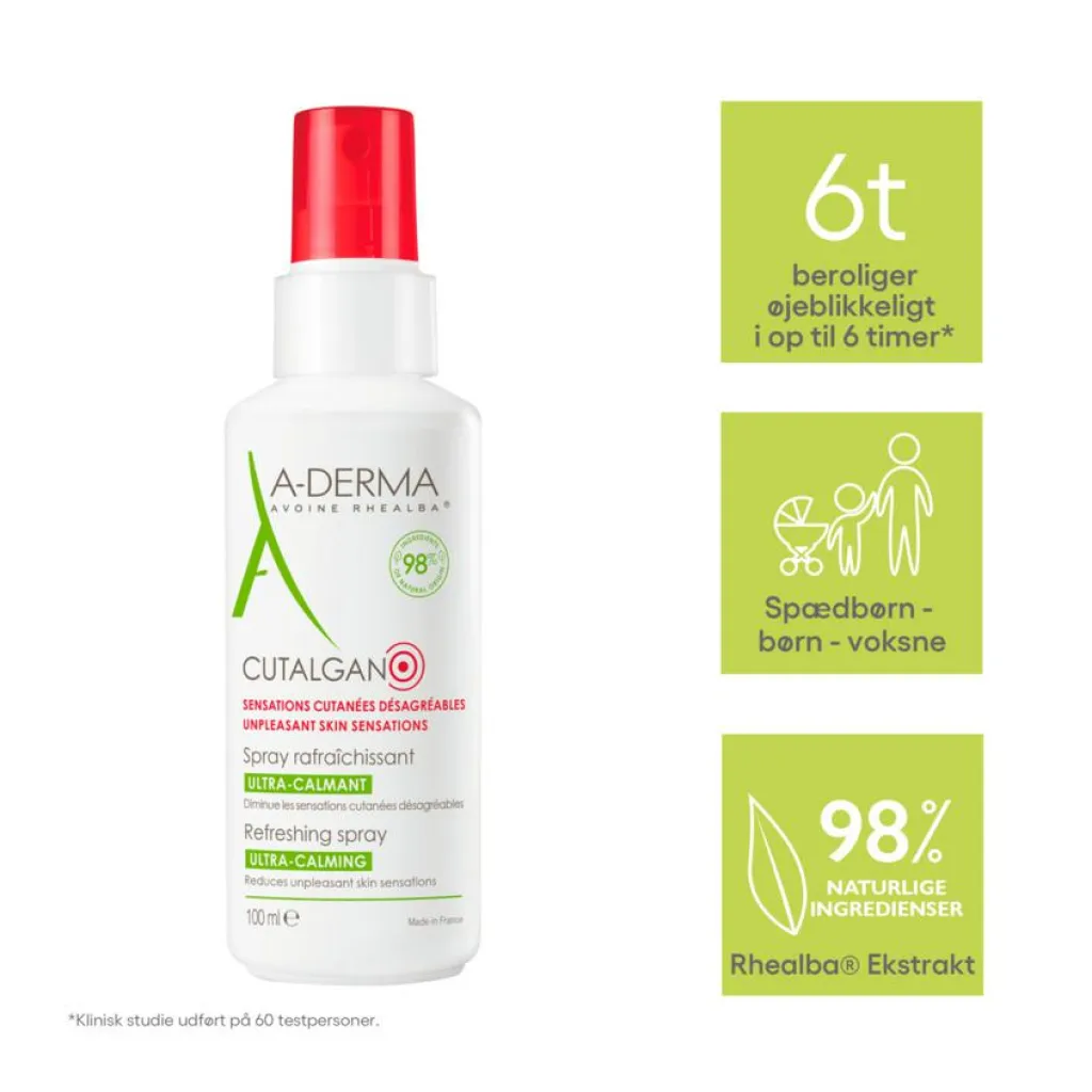 A-DERMA Cutalgan Ultra-Calming Refreshing Spray<Børn Babysalve|Myg