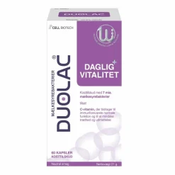 DUOLAC Daglig+ Vitalitet< Ingredienser|Immunforsvar