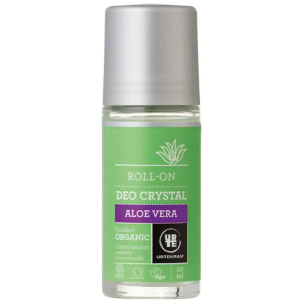 Urtekram Deocrystal roll-on aloe vera øko 50 ml< Til Hende|Deodoranter