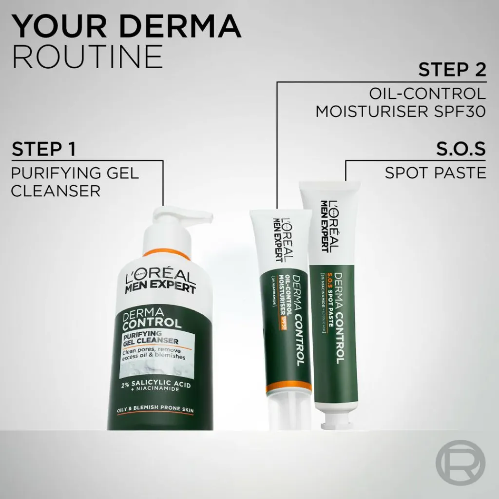 L'Oréal Paris Ansigtspleje>Derma Control Anti-Blemish Cleanser