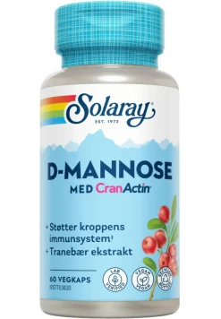 Solaray D-Mannose med CranActin< Immunforsvar|C-Vitamin