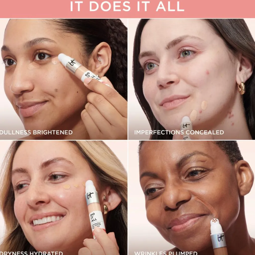 IT Cosmetics Concealer>Do It All Plumping Radiant Concealer + Multivitamin Serum