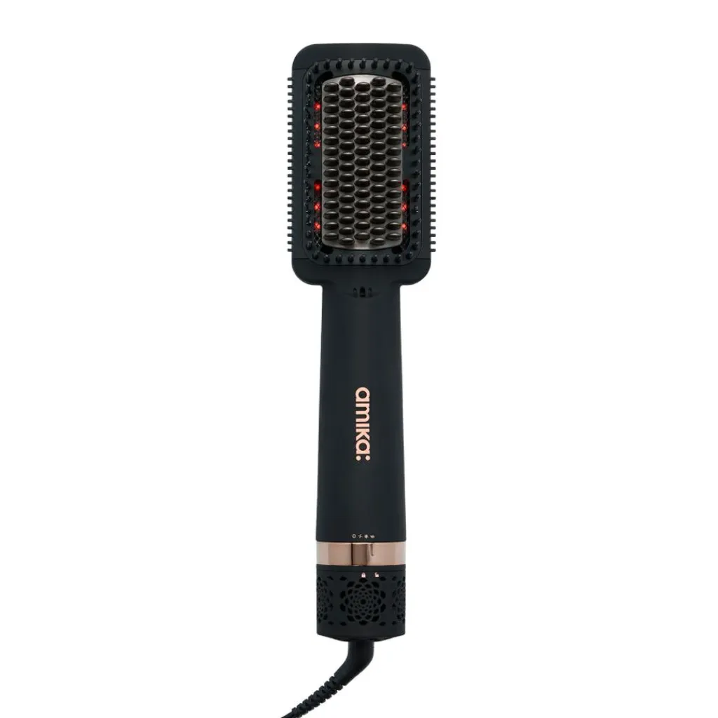 amika: Double Agent 2-in-1 Straightening Blow Dryer Brush< Glattebørster