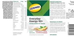 Gerimax Ginseng|Ingredienser<Everyday Energy (50+)