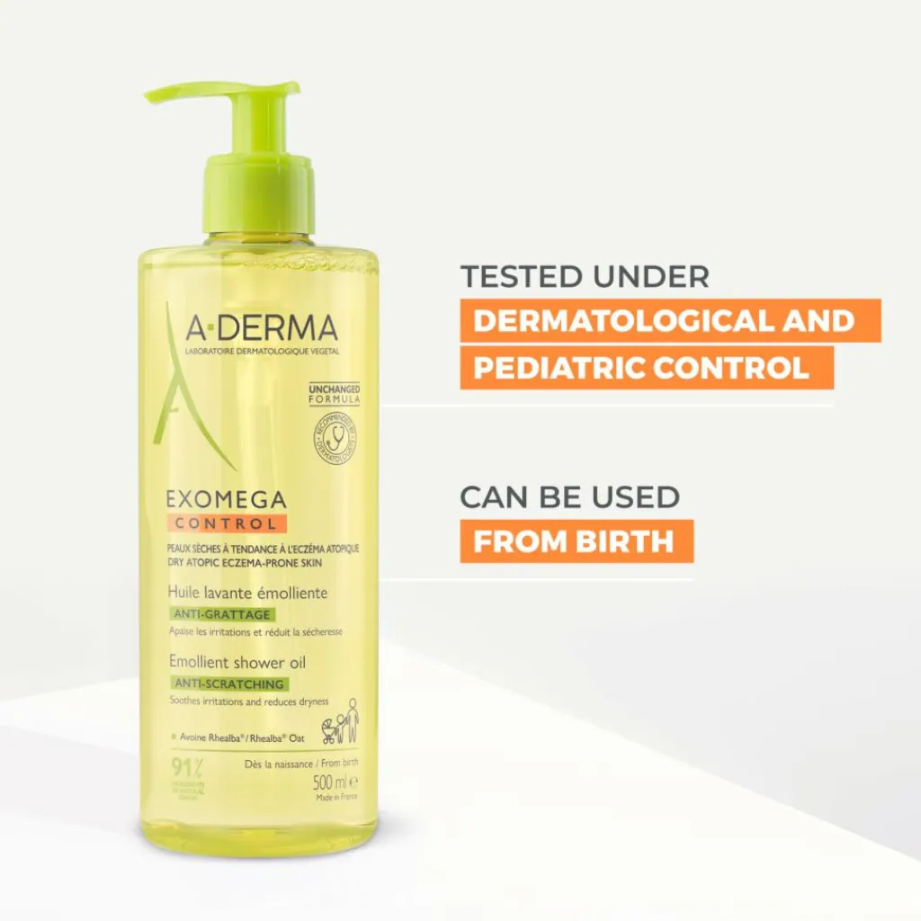A-DERMA Kropspleje|Bodyshampoo<Exomega CONTROL Shower Oil