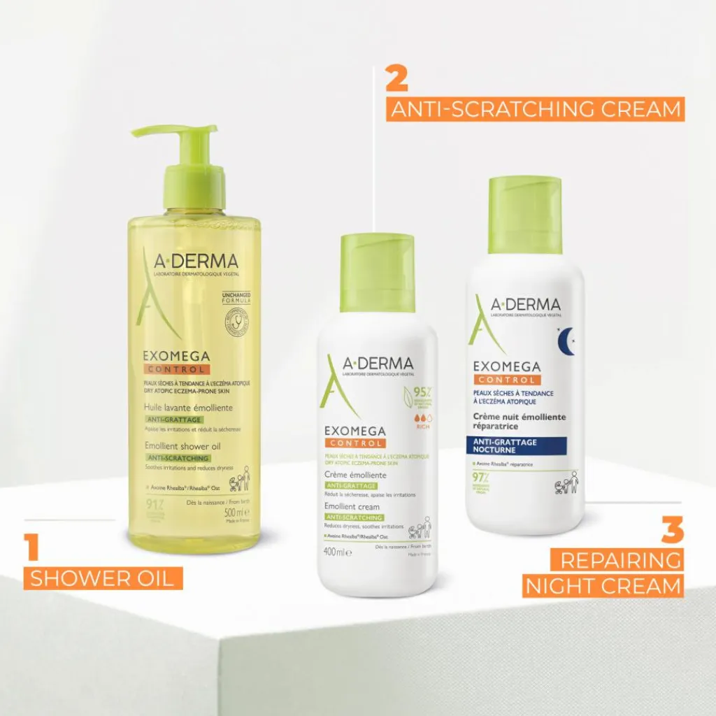A-DERMA Kropspleje|Bodyshampoo<Exomega CONTROL Shower Oil