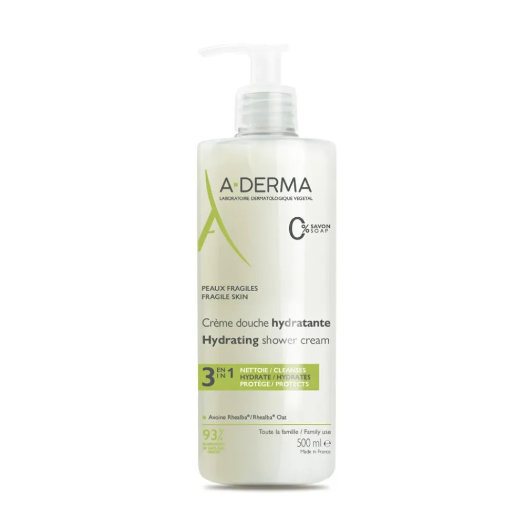 A-DERMA Face & Body Hydrating Shower Cream< Kropspleje|Bodyshampoo