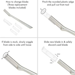 Tweezerman Skrabere & Blade<Facial Razor Replacement Blades