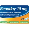 Benaday Allergi|Allergi>Filmovertrukne tabletter 10 mg