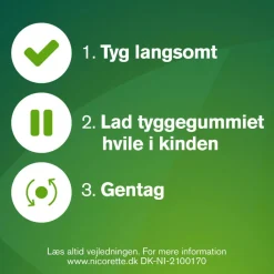 Nicorette® Freshmint 2 mg medicinsk tyggegummi< Nikotintyggegummi|Rygestop