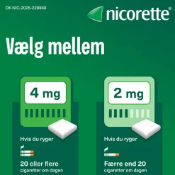 Nicorette® Nikotintyggegummi|Rygestop<Fruitmint 2 mg medicinsk tyggegummi