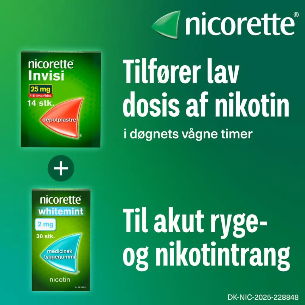 Nicorette® Nikotintyggegummi|Rygestop<Fruitmint 2 mg medicinsk tyggegummi