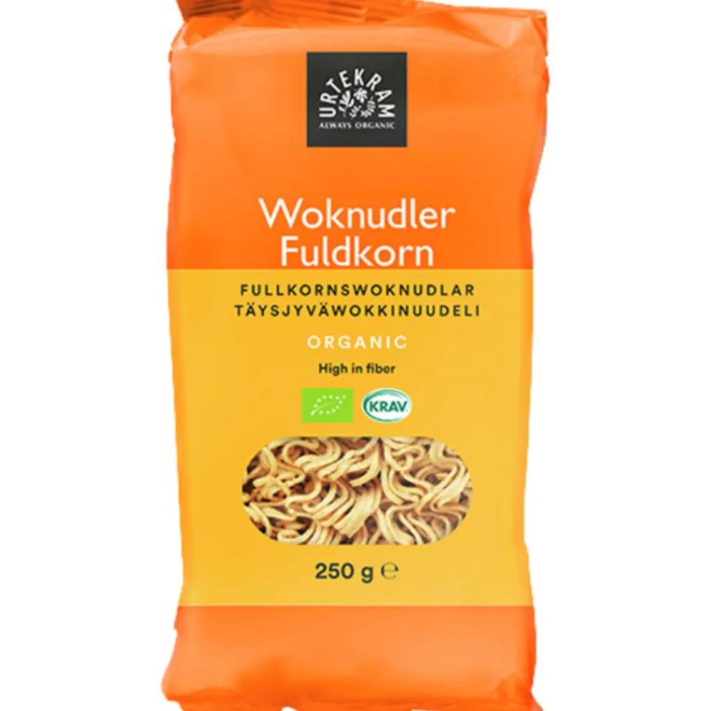 Urtekram Pasta, Ris & Bælgfrugter<Fuldkorns woknudler Ø