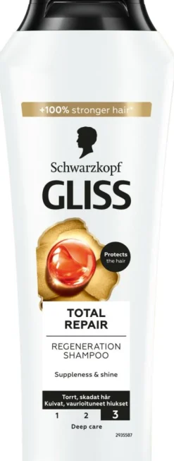 Schwarzkopf Hårkur|Balsam>Gliss Total Repair Shampoo