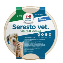 Seresto Vet Halsbånd til Hund og Kat< Flåter & Lopper|Flåter & Lopper