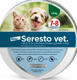Seresto Vet Halsbånd til Hund og Kat< Flåter & Lopper|Flåter & Lopper