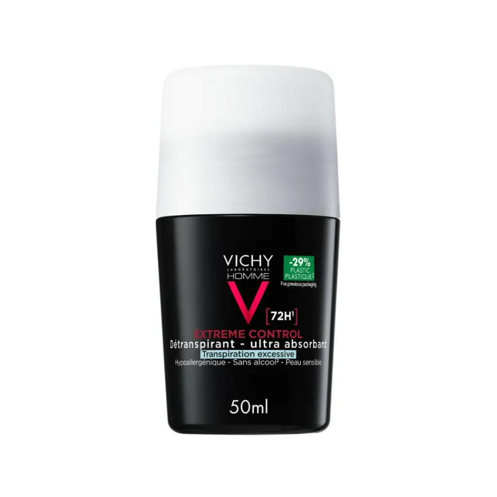 Vichy Dermatologisk Hudpleje Til Mænd|Deodoranter>Homme Antiperspirant Deodorant Roll-On 72T