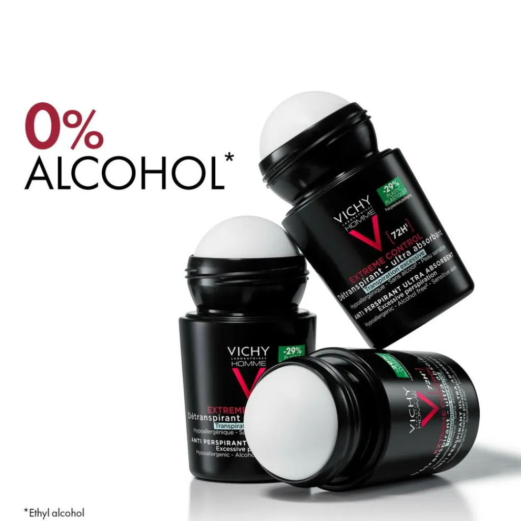 Vichy Dermatologisk Hudpleje Til Mænd|Deodoranter>Homme Antiperspirant Deodorant Roll-On 72T