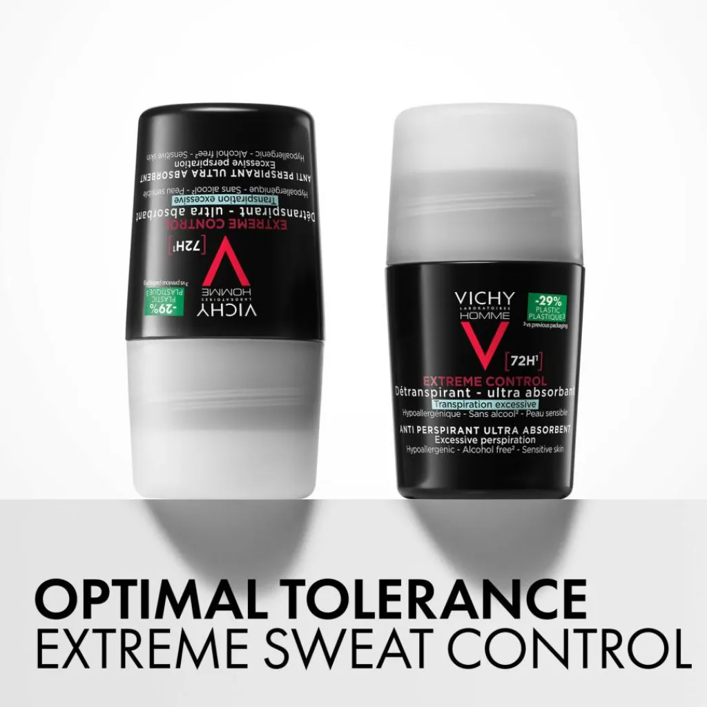 Vichy Dermatologisk Hudpleje Til Mænd|Deodoranter>Homme Antiperspirant Deodorant Roll-On 72T