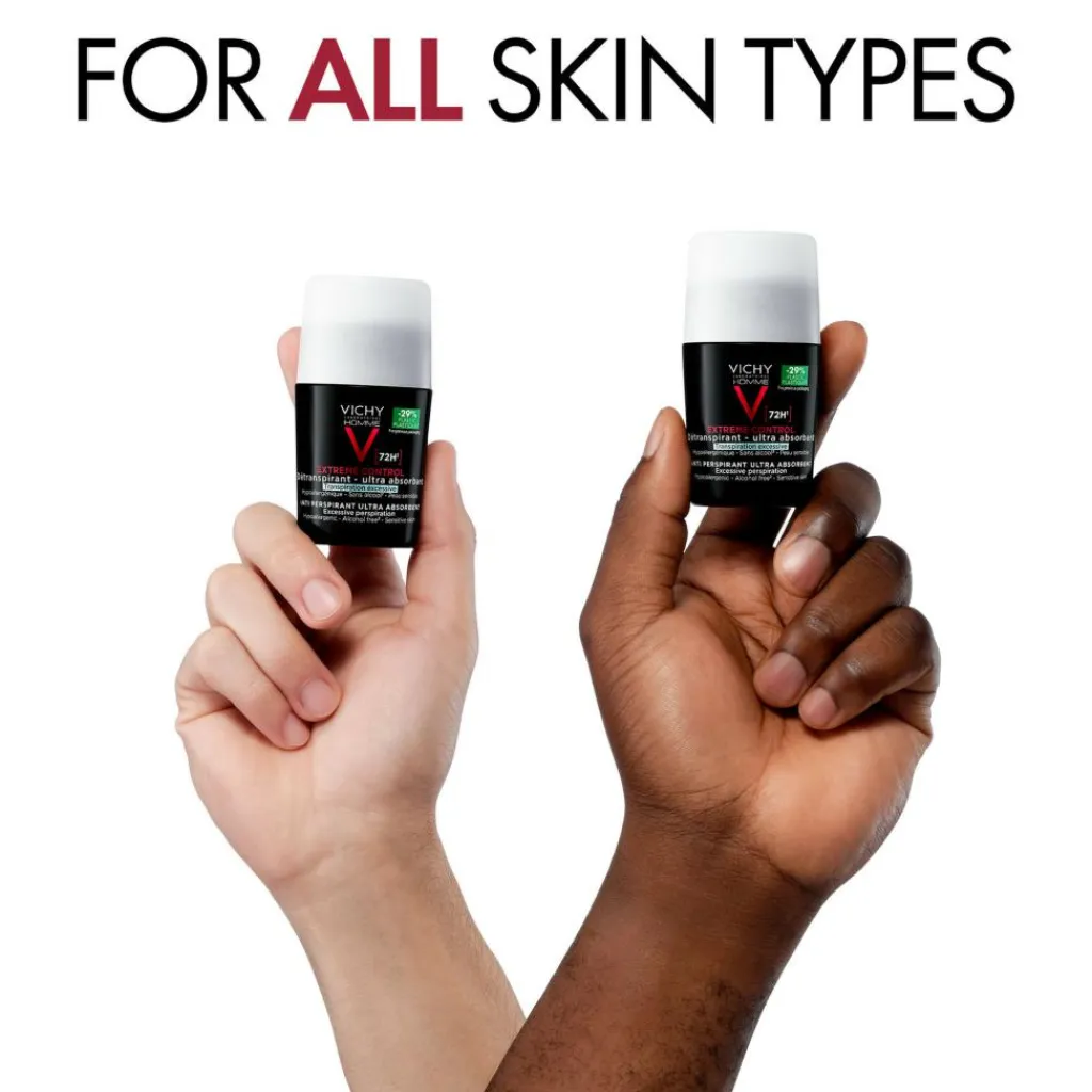 Vichy Dermatologisk Hudpleje Til Mænd|Deodoranter>Homme Antiperspirant Deodorant Roll-On 72T