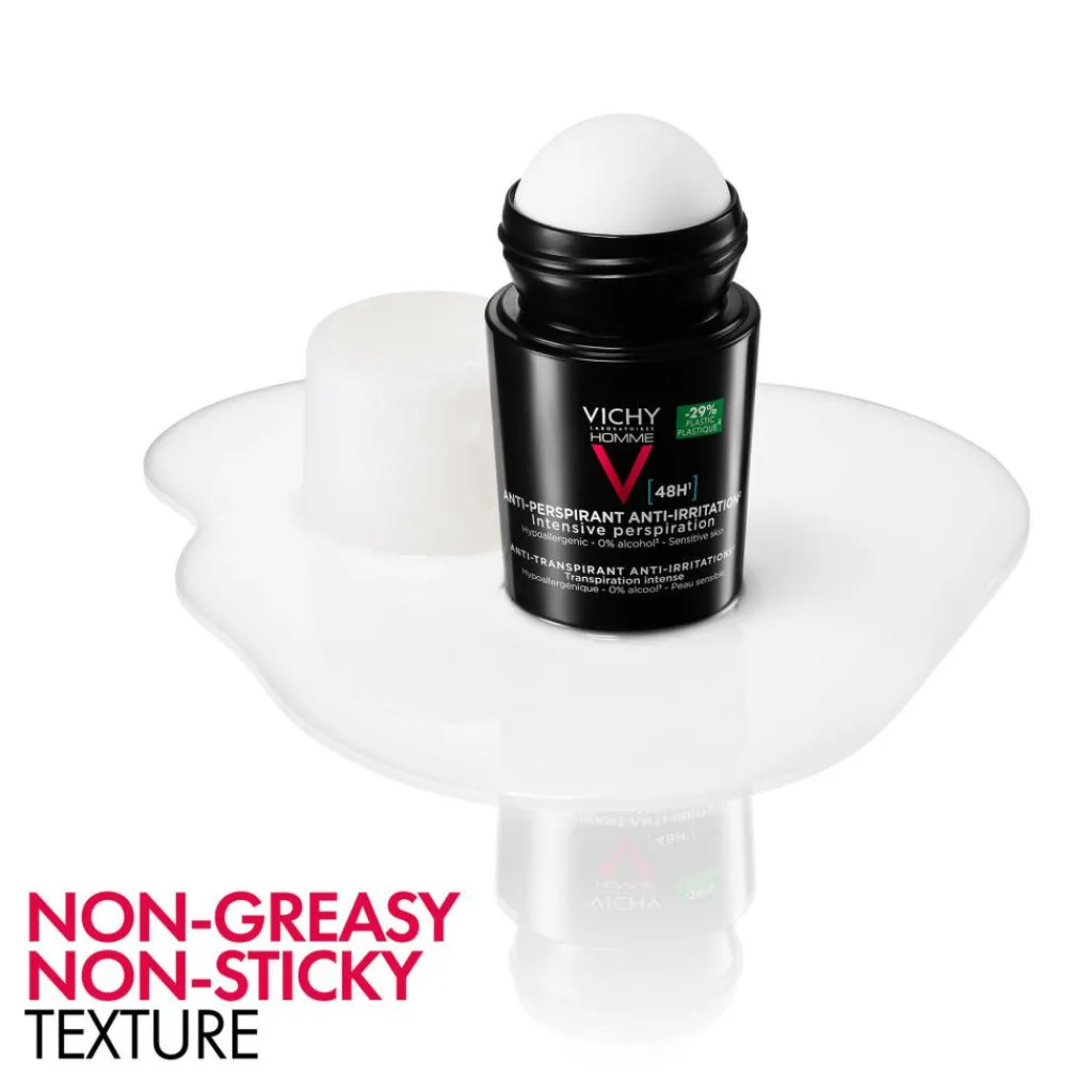 Vichy Dermatologisk Hudpleje Til Mænd|Deodoranter>Homme Antiperspirant Deodorant Roll-On 48T