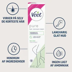 Veet Hårfjerningscreme Tør Hud< Hårfjerningscreme