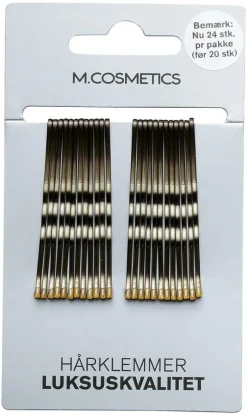 M.COSMETICS Hårklemmer Lux 24 stk.< Hårpynt