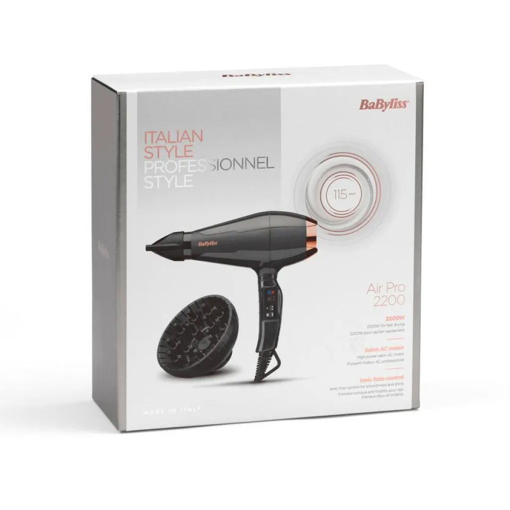 BaByliss Hårtørrere>Italian Air Pro 2200W