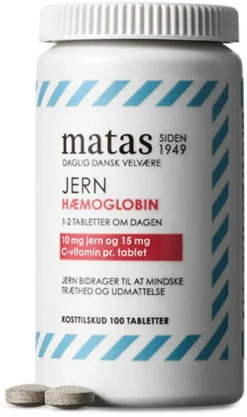Matas Striber Jern<Jern Hæmoglobin