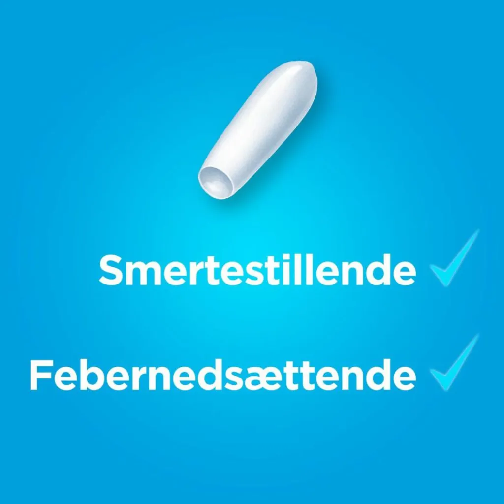 Panodil Smertestillende Til Børn|Hovedpine<Junior 125 mg suppositorier