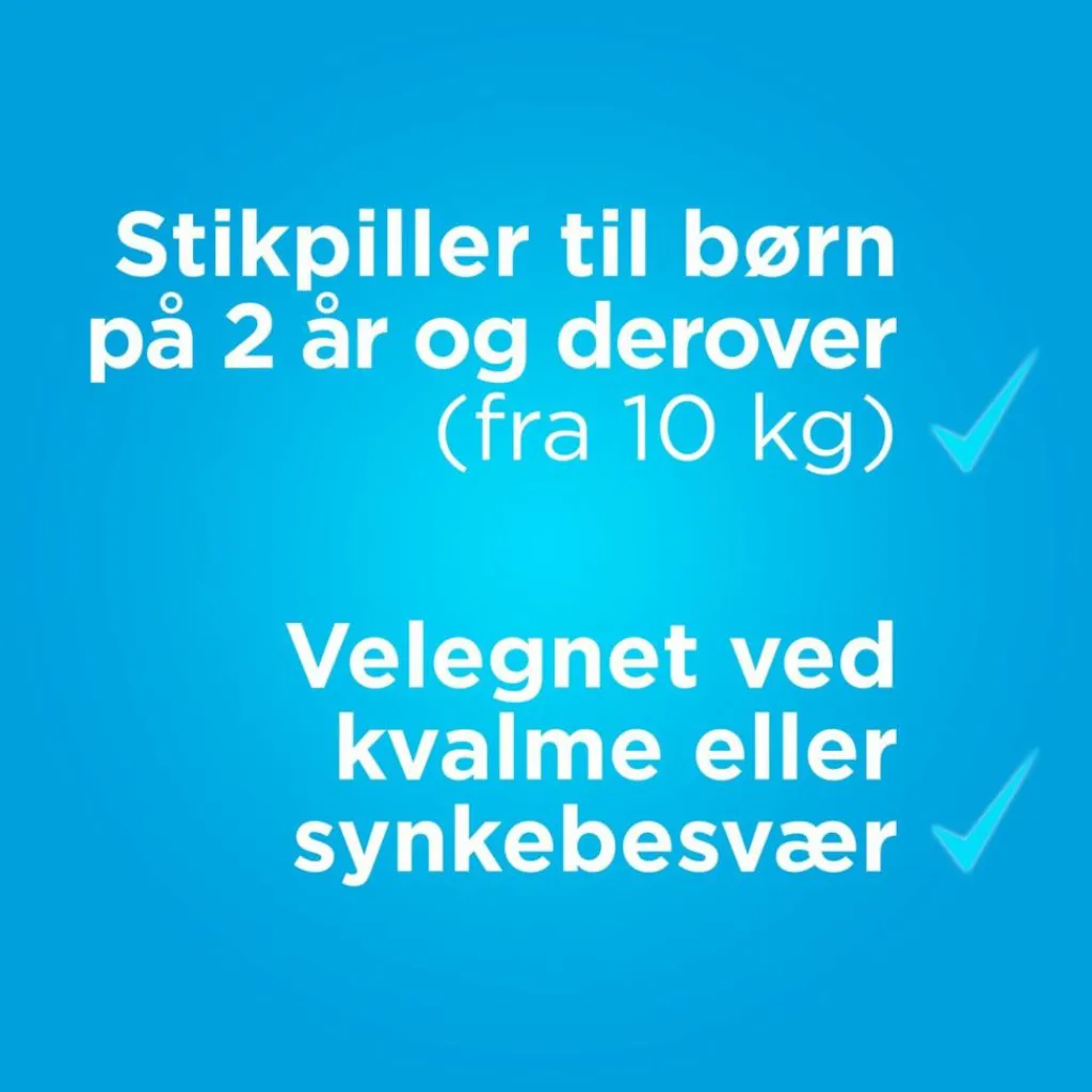 Panodil Smertestillende Til Børn|Hovedpine<Junior 125 mg suppositorier