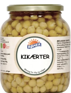 Rømer Kikærter i vand Ø< Pasta, Ris & Bælgfrugter