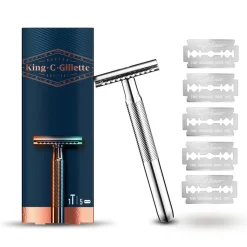 Gillette Skrabere & Blade<King C. Double Edge-skraber